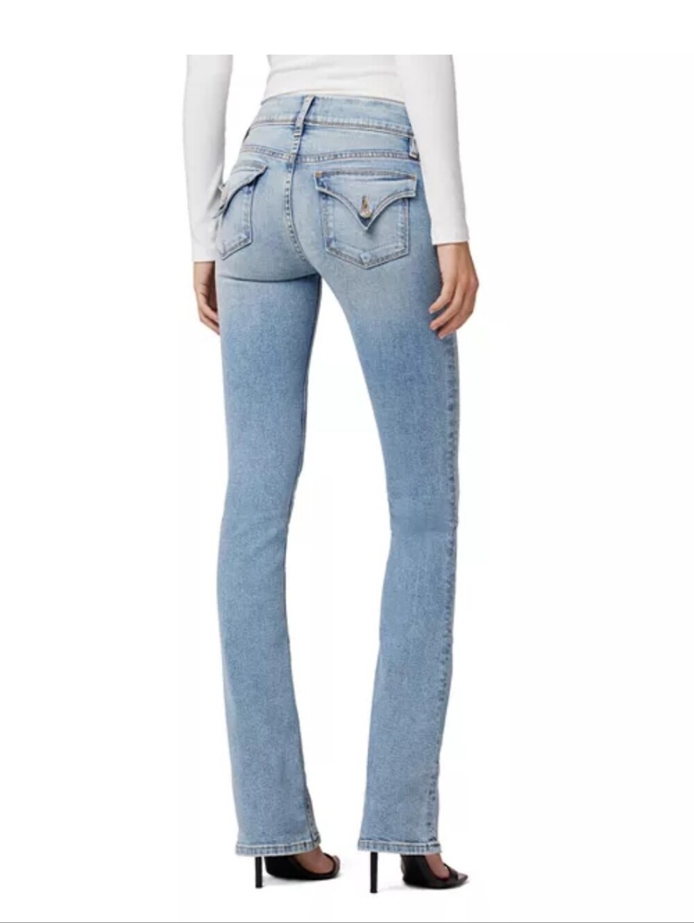 NWT Hudson Jeans Beth Mid Rise Baby Bootcut Motion Light Wash Double Button 26 - Picture 4 of 12